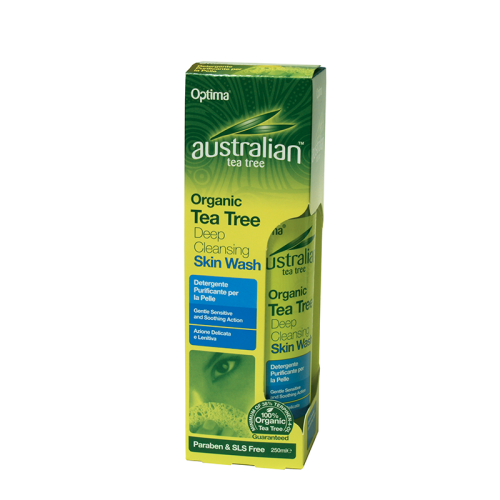 Optima Australian Organic Tea Tree Deep Cleansing Skin Wash 250ml