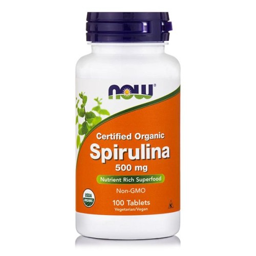 Now Foods Spirulina 500mg 100tabs
