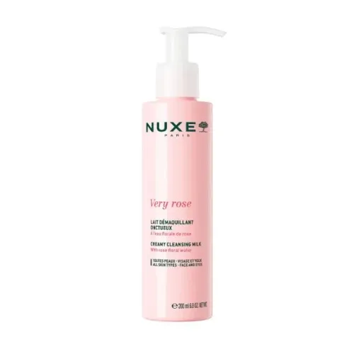 Nuxe Very Rose Creamy Cleansing Milk Κρεμώδες Γαλάκτωμα Καθαρισμού με Ροδόνερο 200ml