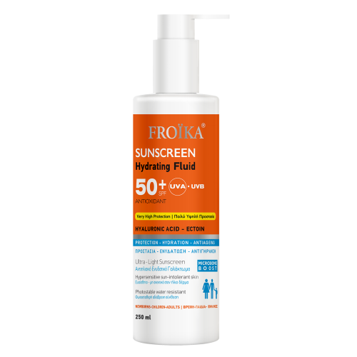 Froika Sunscreen Hydrating Fluid Face & Body For All Family SPF50 250ml