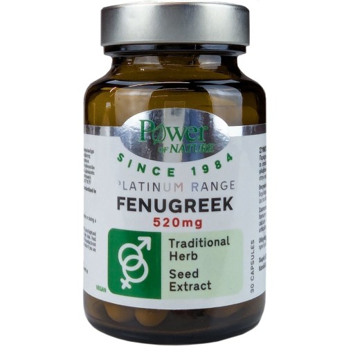 Power of Nature Platinum Range Fenugreek 520mg 30caps