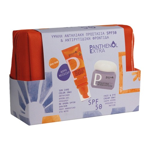 Panthenol Extra Sun Care Color Face SPF50 50ml & Face & Eye Cream 50ml