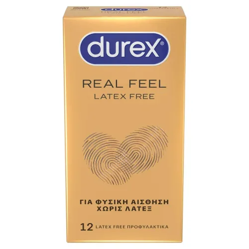Durex Real Feel Προφυλακτικά Latex Free 12τμχ