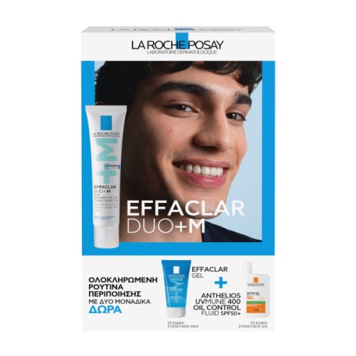 La Rosay Posay Effaclar Duo +M 40ml. Promo + Effaclar Gel 50ml. + Anthelios Oil Control Fluid SPF50+, 3ml.