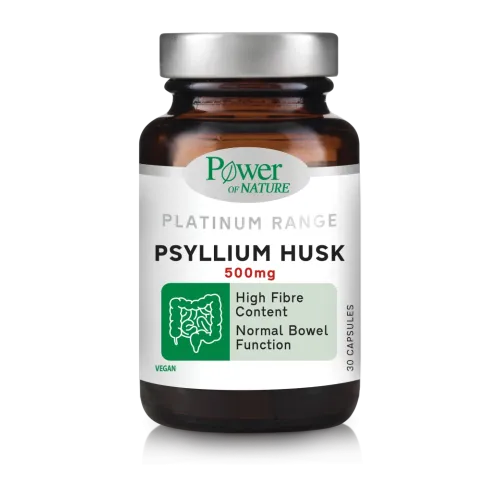 Power Of Nature Platinum Range Psyllium Husk 500mg 30Caps