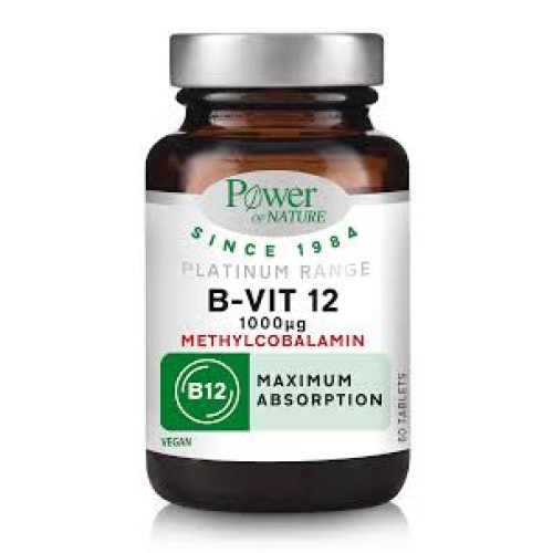 Power Of Nature Platinum Range B-Vit 12 1000μg 60Δισκία