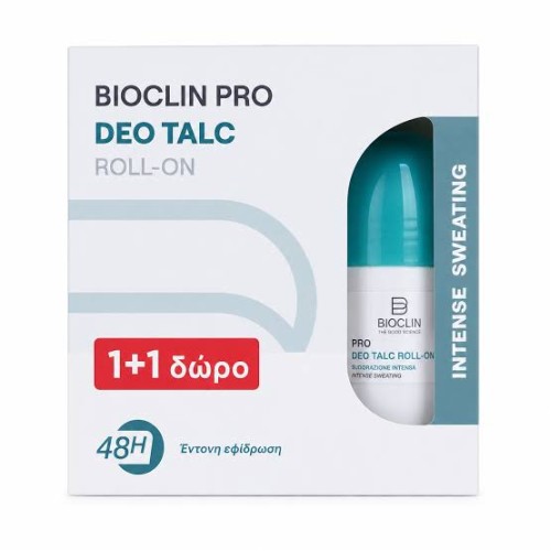 Bioclin Pro Deo Talc Roll-On 48h 50ml 1+1 Δώρο 