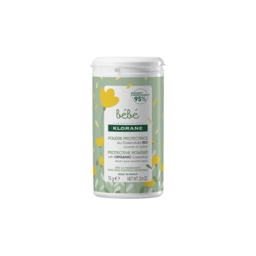 Klorane Bebe Protective Powder Προστατευτική Πούδρα Με Βιολογική Καλέντουλα 75γρ