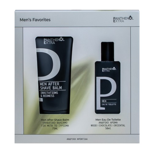 Panthenol Extra Men's Favorites Men After Shave Balm 75ml + Men Eau De Toilette 50ml