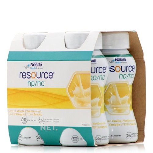 Nestle Resource HP/HC Vanilla Συμπλήρωμα Διατροφής με Γεύση Βανίλια 2x200ml