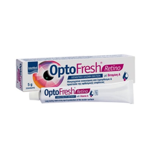 Intermed OptoFresh Retino -Λιπαντική Αλοιφή Ματιών με Βιταμίνη Α, 5 g