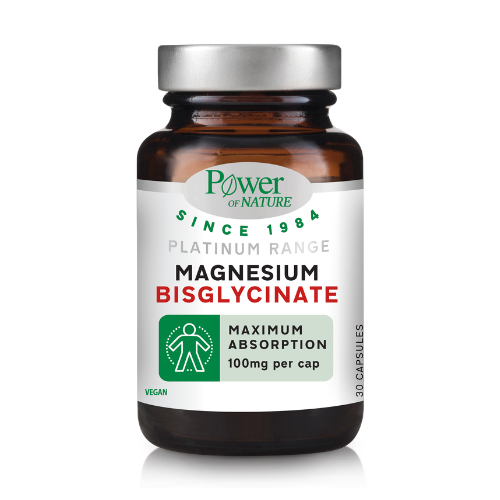 Power Of Nature Platinum Range Magnesium Bisglycinate 100mg 30Caps