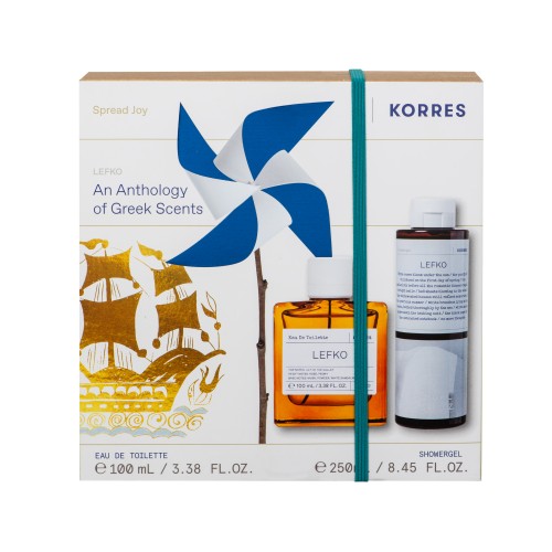 Korres Lefko an Anthology of Greek Scents Eau De Toilette 100ml. + Showergel 250ml.