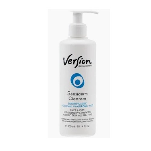 Version Sensiderm Cleanser Soothing Milk  Face and Eyes 300ml. 