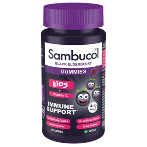 Sambucol Black Elderberry Kids + Vitamin C, 30 Gummies