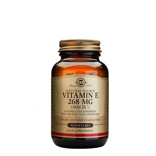 Solgar Vitamin E 268mg (400 iu) 50 Softgels