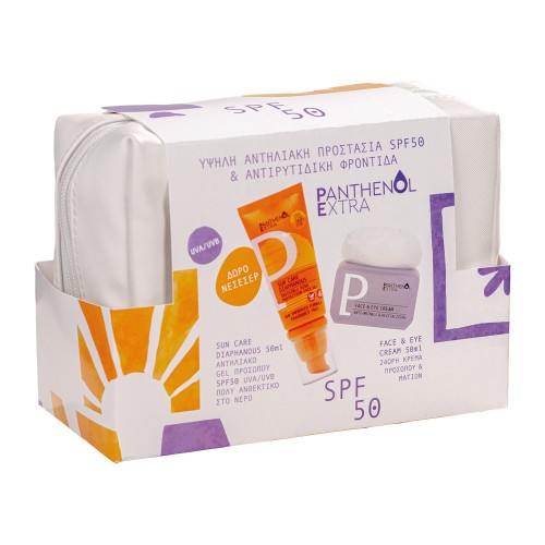 Panthenol Extra Sun Care Diaphanous Face SPF50 50ml & Face & Eye Cream 50ml 