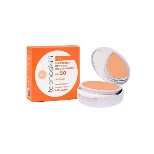 Tecnoskin Sun Protect Mattifying Make-Up Compact SPF50 Fair 10gr
