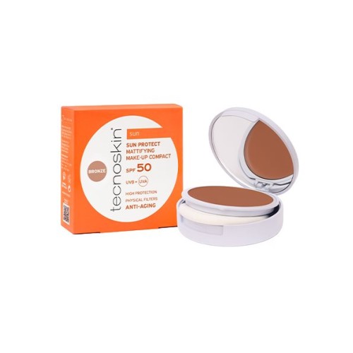 Tecnoskin Sun Protect Mattifying Make-Up Compact SPF50 Bronze 10gr