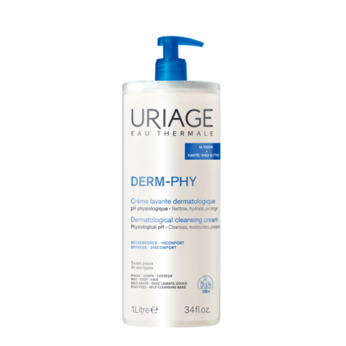 Uriage Derm-Phy Dermatological Cleansing Cream Κρέμα καθαρισμού 1L
