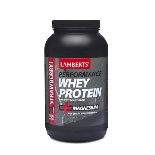 Lamberts Whey Protein + Magnesium 1kg Strawberry Flavor 