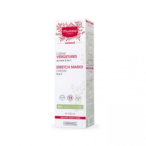 Mustela Stretch Marks Cream 3 in 1 Κρέμα για Ραγάδες για την Εγκυμοσύνη 150ml